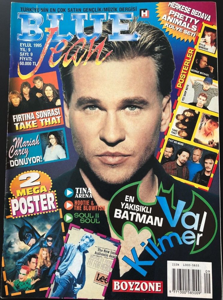BLUE JEAN magazine side cover Issue 9  September 1995