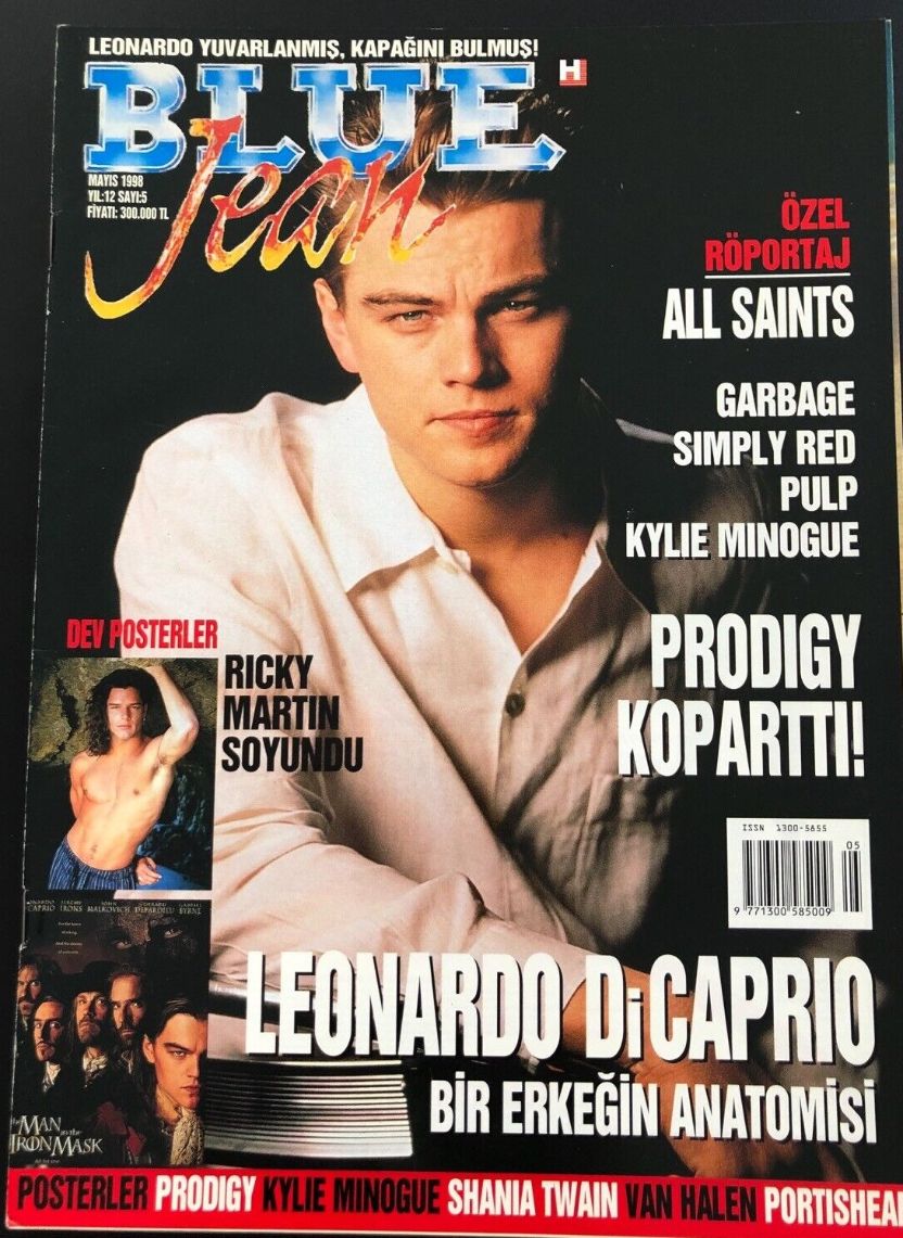 BLUE JEAN magazine side cover Issue 5  May 1998