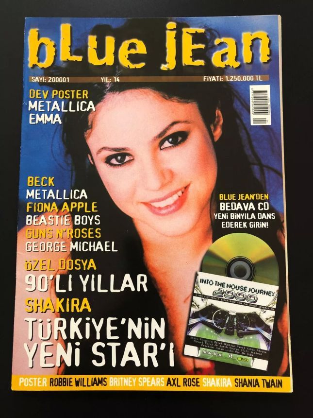BLUE JEAN magazine side cover  January 2000