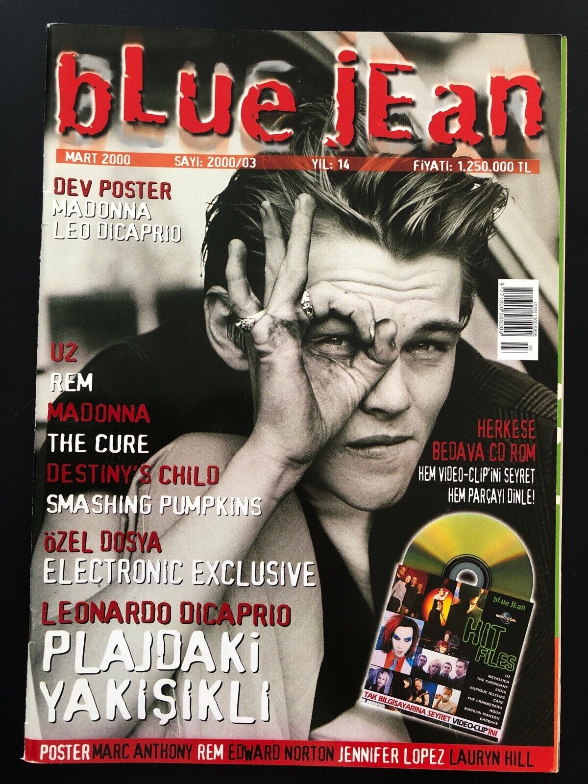 BLUE JEAN magazine side cover  March 2000