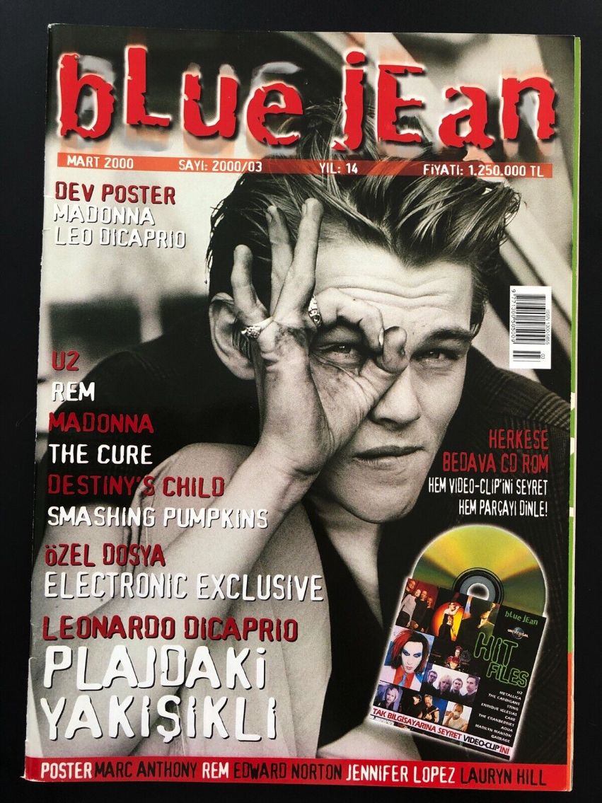 BLUE JEAN magazine side cover  March 2003
