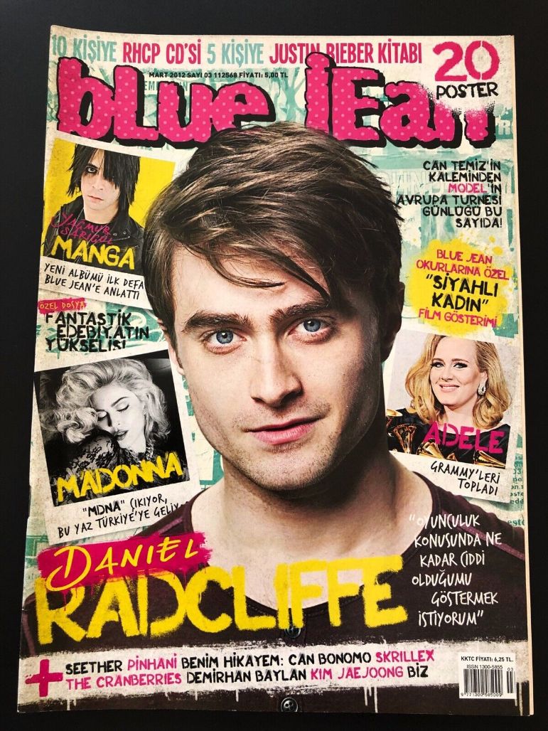 BLUE JEAN magazine side cover  March 2012