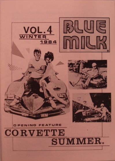 BLUE MILK magazine side cover Issue 4 Winter 