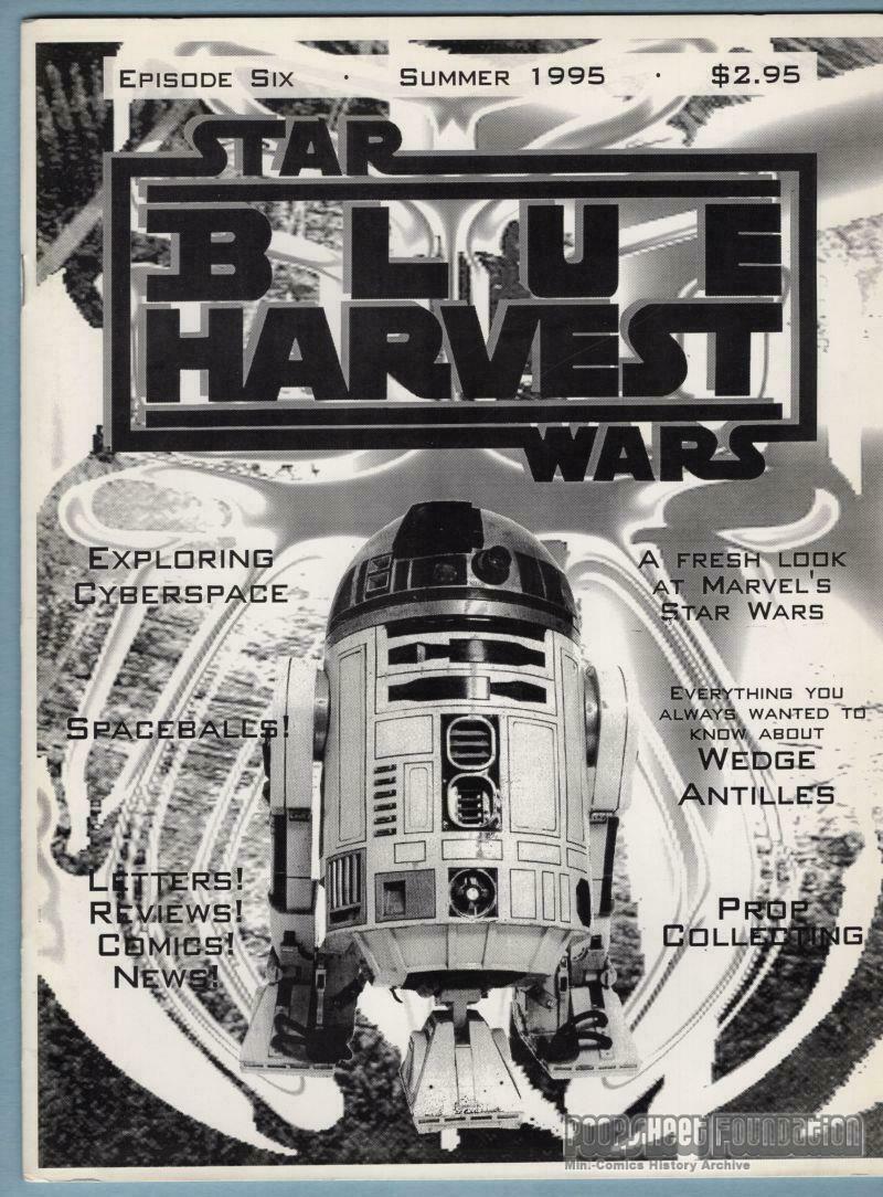 BLUE HARVEST magazine side cover Issue 6 Summer 1995