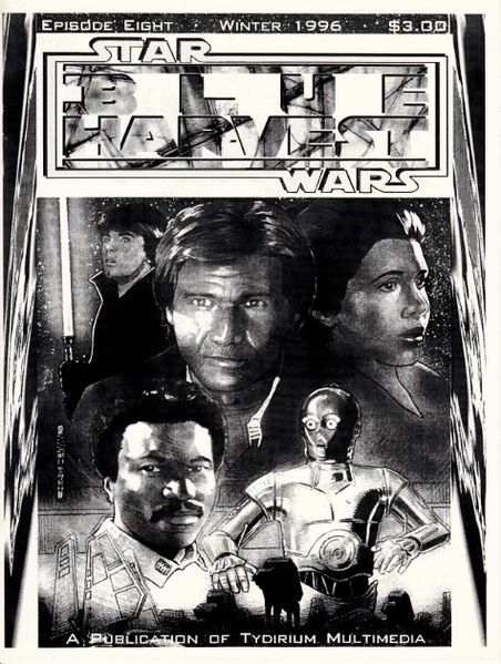 BLUE HARVEST magazine side cover Issue 8 Winter 1996