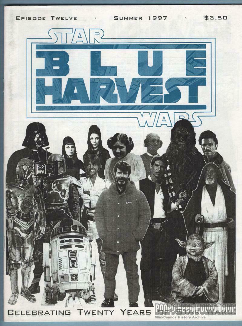 BLUE HARVEST magazine side cover Issue 12 Summer 1997