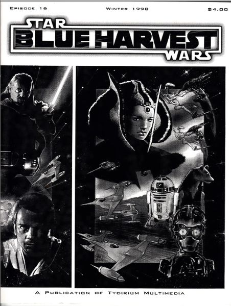BLUE HARVEST magazine side cover Issue 16 Winter 1998