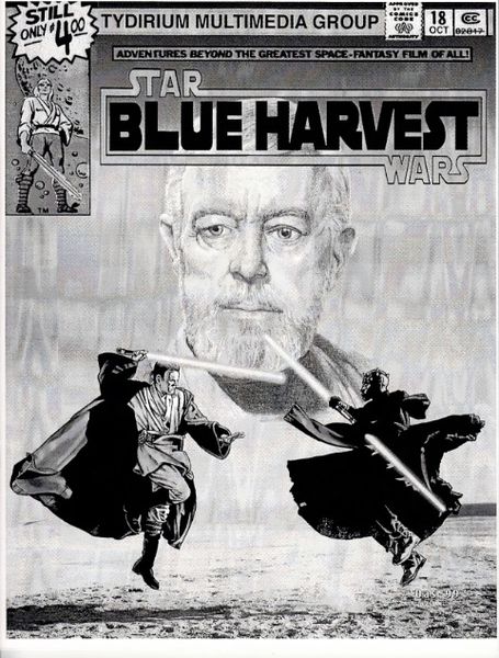 BLUE HARVEST magazine side cover Issue 18 Autumn 1999