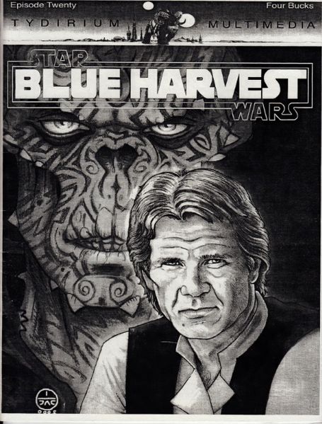 BLUE HARVEST magazine side cover Issue 20 Summer 2000