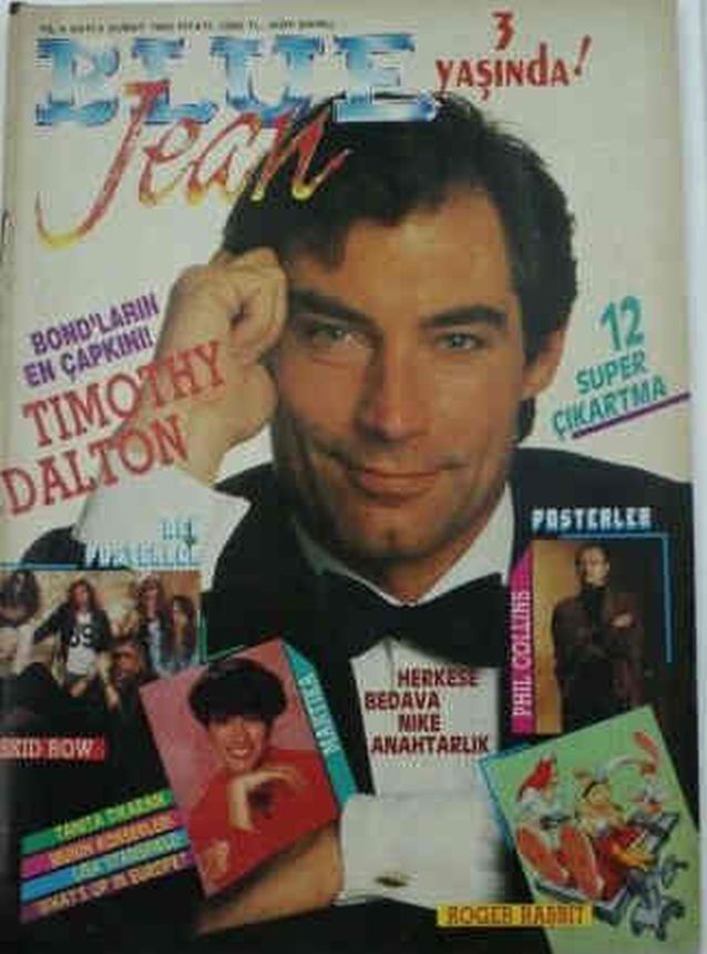 BLUE JEAN magazine side cover  February 1990