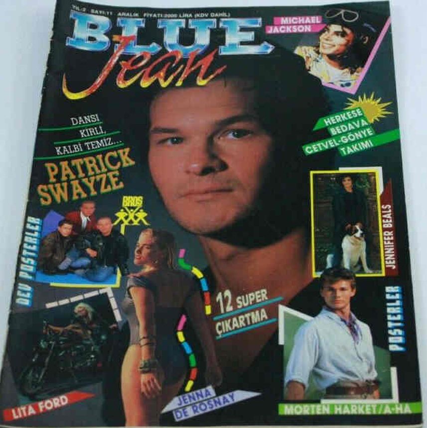 BLUE JEAN magazine side cover  December 2000