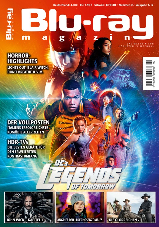 BLU-RAY MAGAZIN magazine side cover Issue 63 February 2017