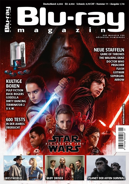 BLU-RAY MAGAZIN magazine side cover Issue 71  January 2018
