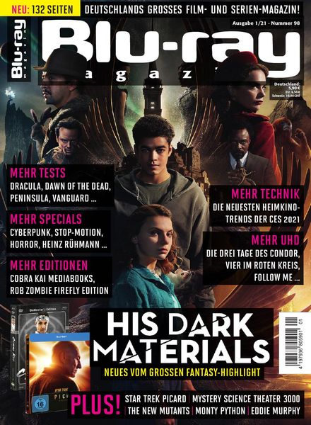BLU-RAY MAGAZIN magazine side cover Issue 98  January/February 2021