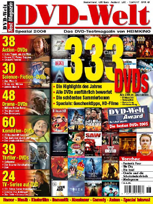 BLU-RAY WELT magazine side cover  2006