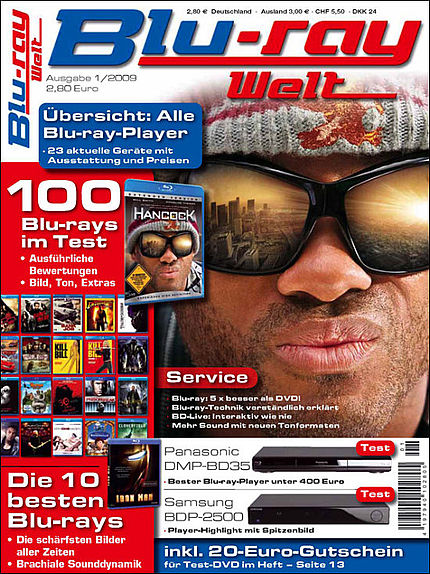 BLU-RAY WELT magazine side cover Issue 1  2009