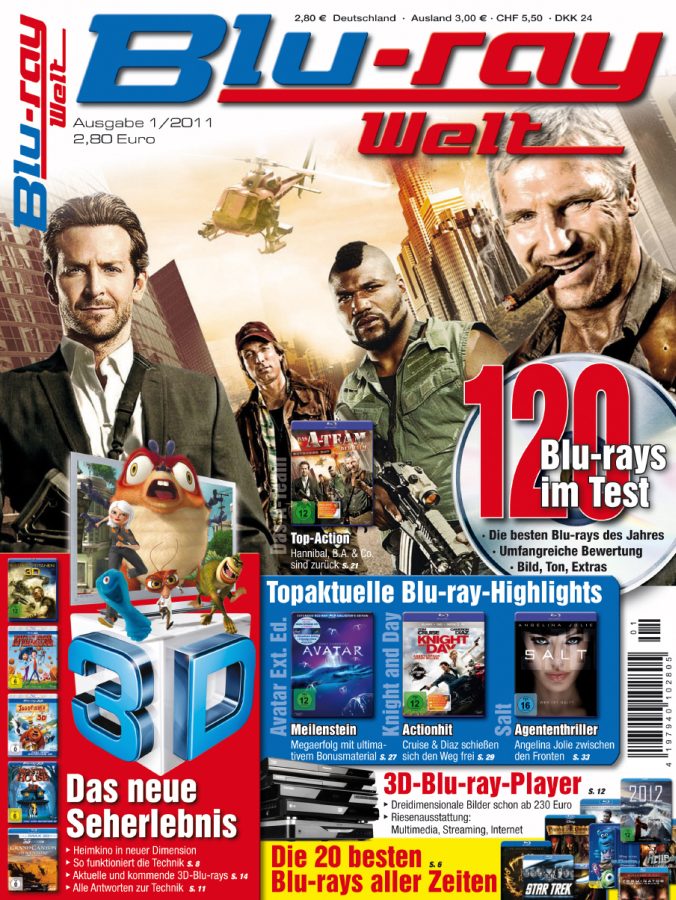 BLU-RAY WELT magazine side cover Issue 1  2011