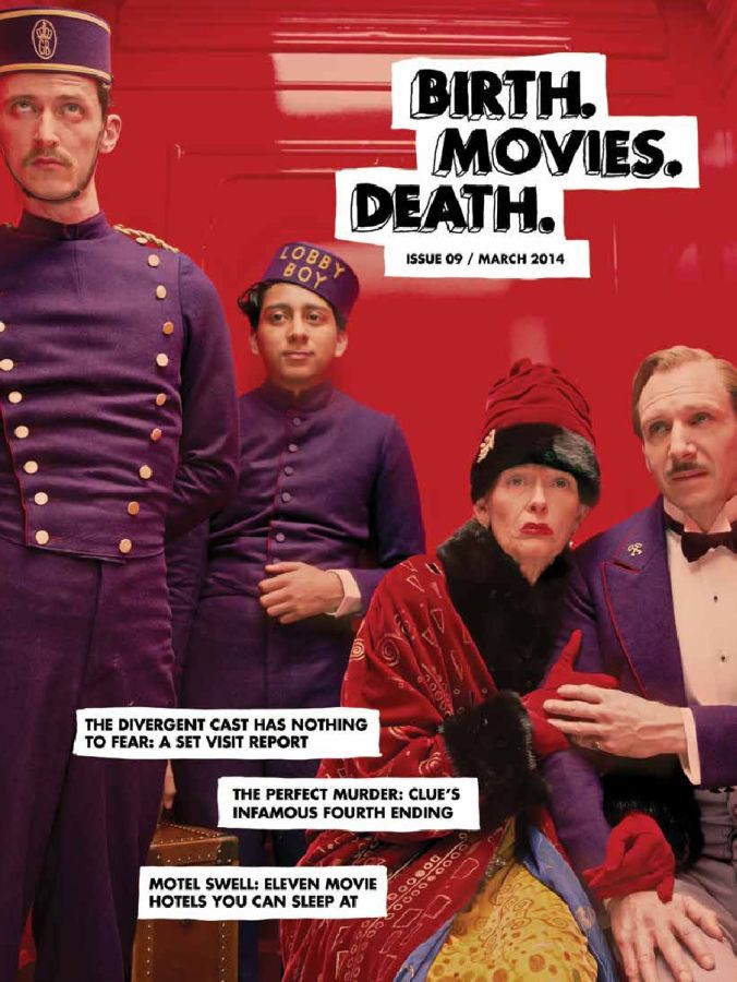 BIRTH MOVIES DEATH magazine side cover Issue 9 March 2014