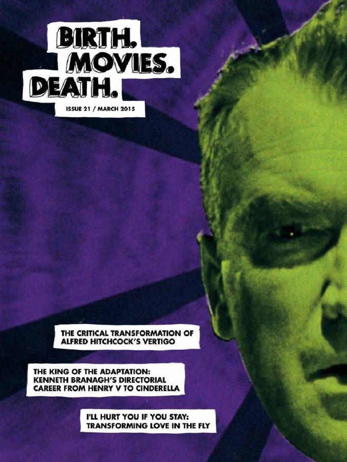 BIRTH MOVIES DEATH magazine side cover Issue 21 March 2015