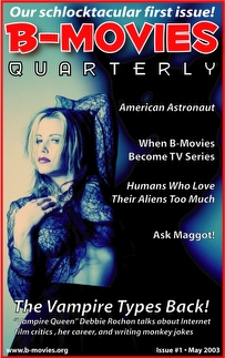 B-MOVIES QUARTERLY magazine side cover Issue 1 Summer 2003