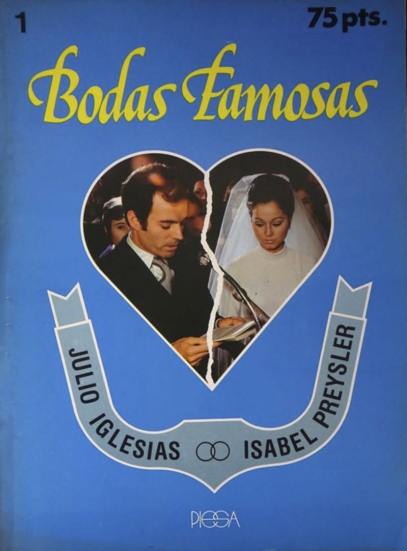 BODAS FAMOSAS magazine side cover Issue 1   1980