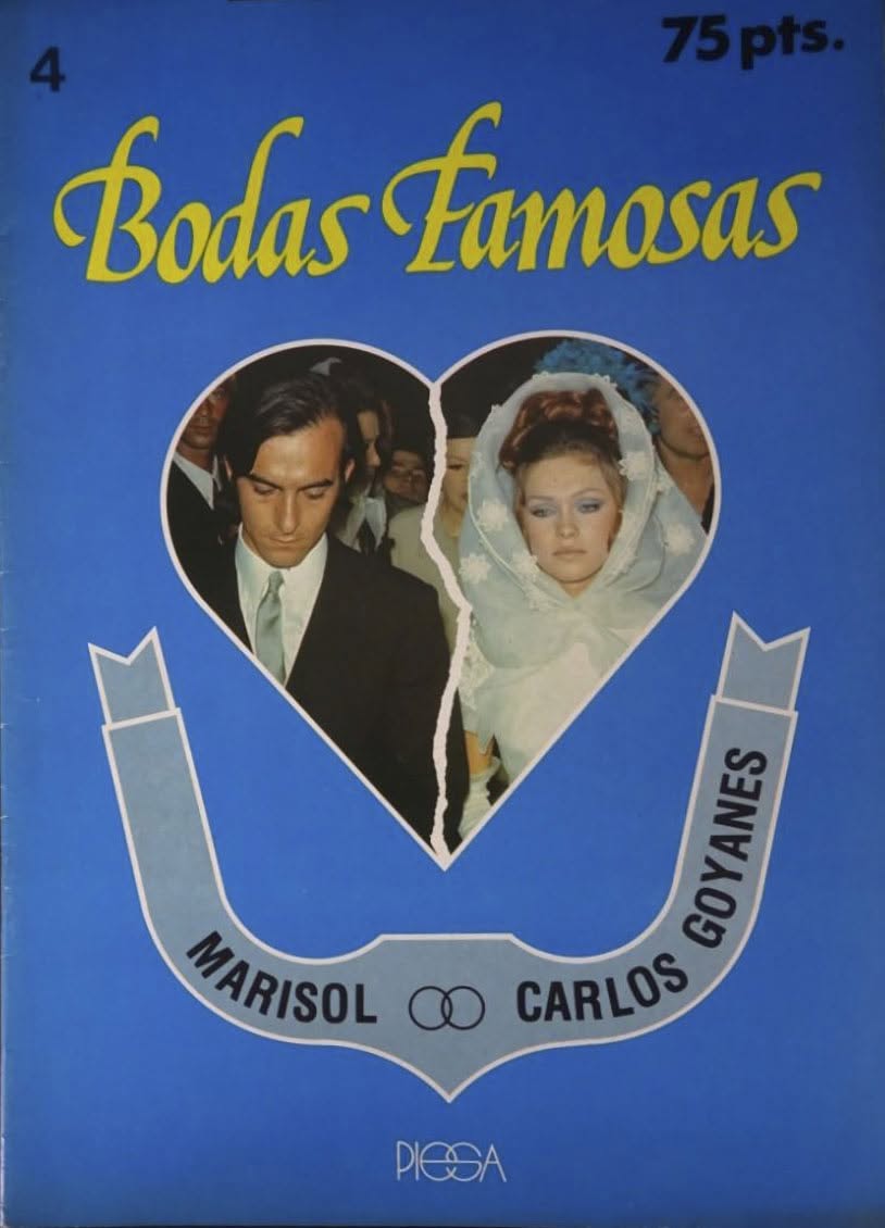 BODAS FAMOSAS magazine side cover Issue 4   1980