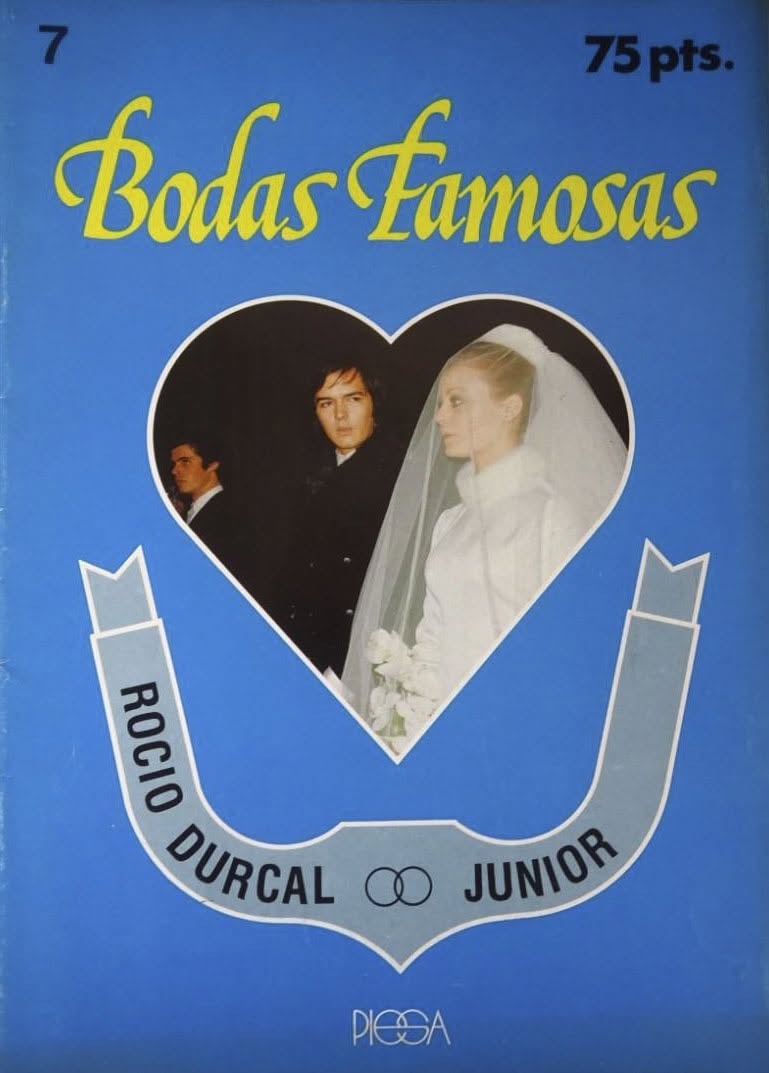 BODAS FAMOSAS magazine side cover Issue 7   1980