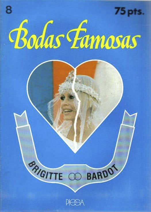 BODAS FAMOSAS magazine side cover Issue 8   1980