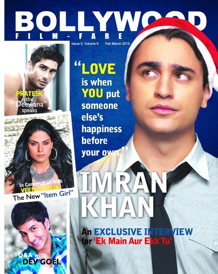 BOLLYWOOD FILM-FARE CANADA magazine side cover February-March 2012