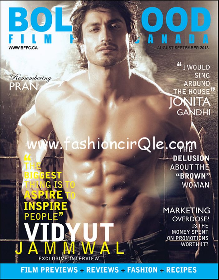 BOLLYWOOD FILM-FARE CANADA magazine side cover August-September 2013