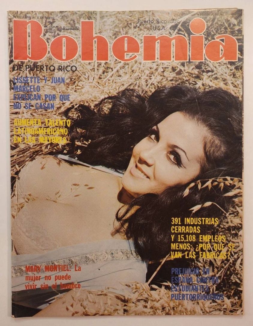 BOHEMIA PUERTO RICO magazine side cover 30 April 1973