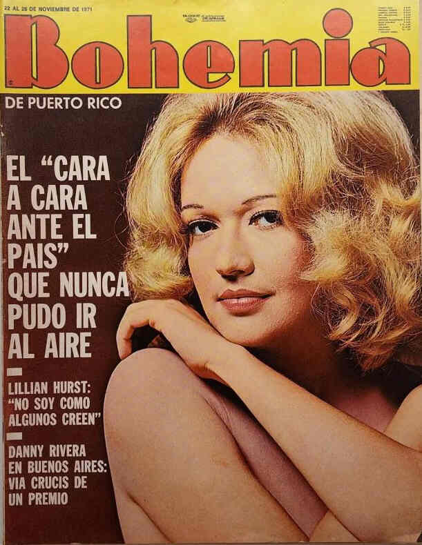 BOHEMIA PUERTO RICO magazine side cover 28 November 1971