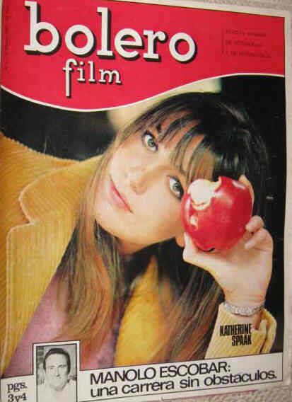 BOLERO FILM (Es) magazine side cover Issue 6 18 February 1967