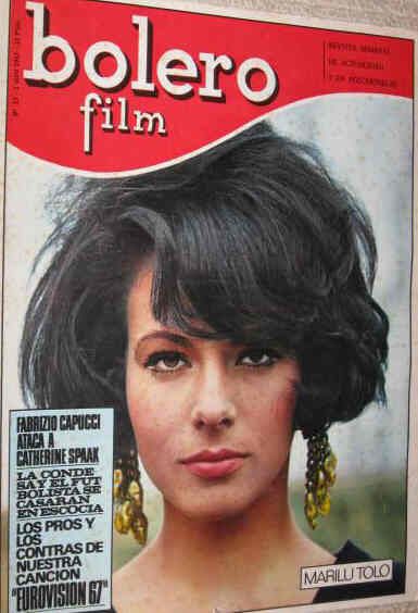 BOLERO FILM (Es) magazine side cover Issue 12 1 April 1967