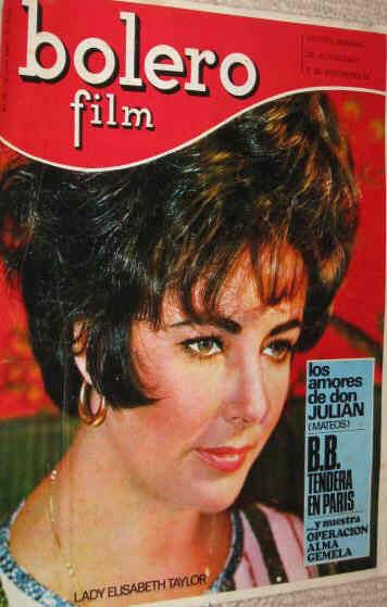 BOLERO FILM (Es) magazine side cover Issue 22 10 June 1967