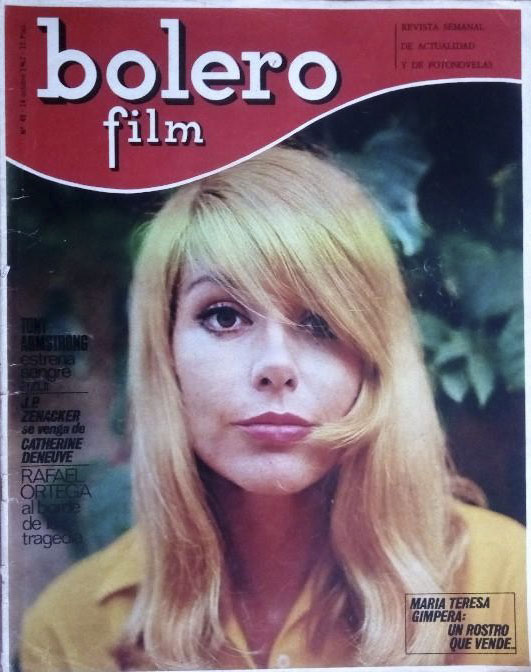 BOLERO FILM (Es) magazine side cover Issue 40 14 October 1967