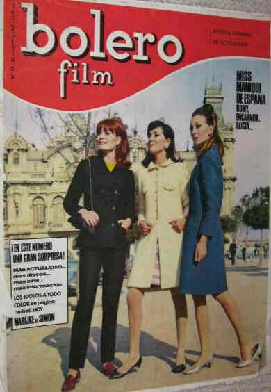 BOLERO FILM (Es) magazine side cover Issue 44 11 November 1967