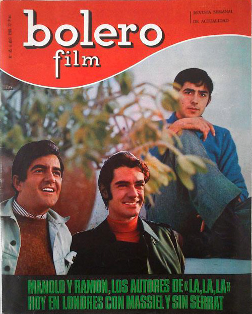 BOLERO FILM (Es) magazine side cover Issue 65   1968