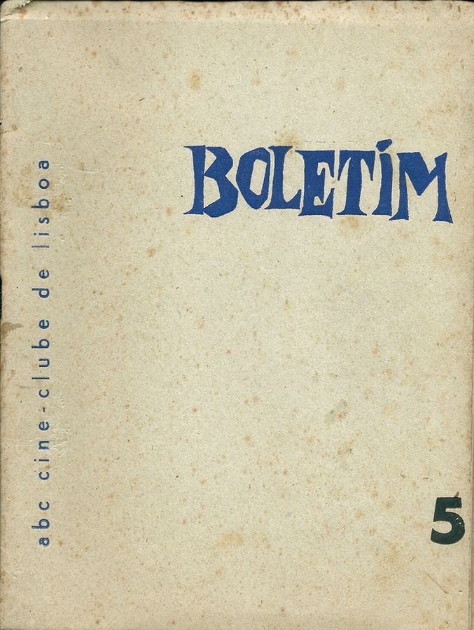BOLETIM magazine side cover Issue 5  1957