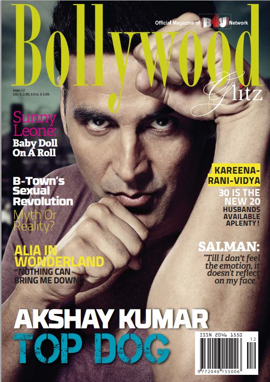 BOLLYWOOD GLITZ magazine side cover Issue 12  2014