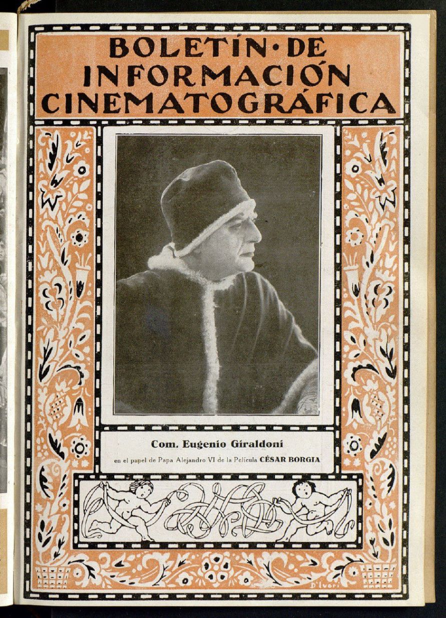 BOLETIN DE INFORMACION CINEMATOGRAFICA magazine side cover Issue 6 15 December 1922