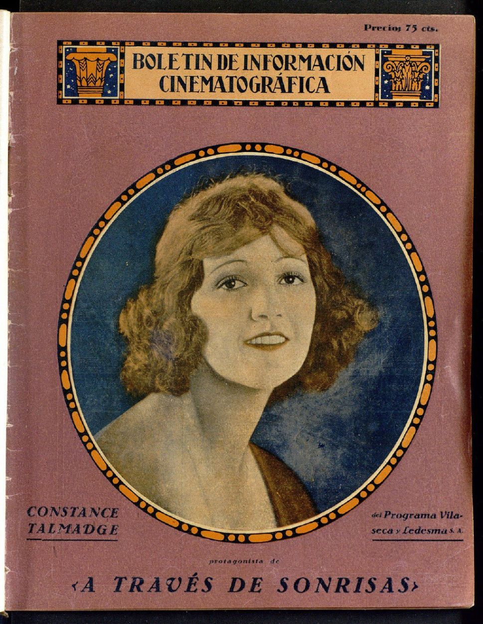 BOLETIN DE INFORMACION CINEMATOGRAFICA magazine side cover Issue 17  December 1923