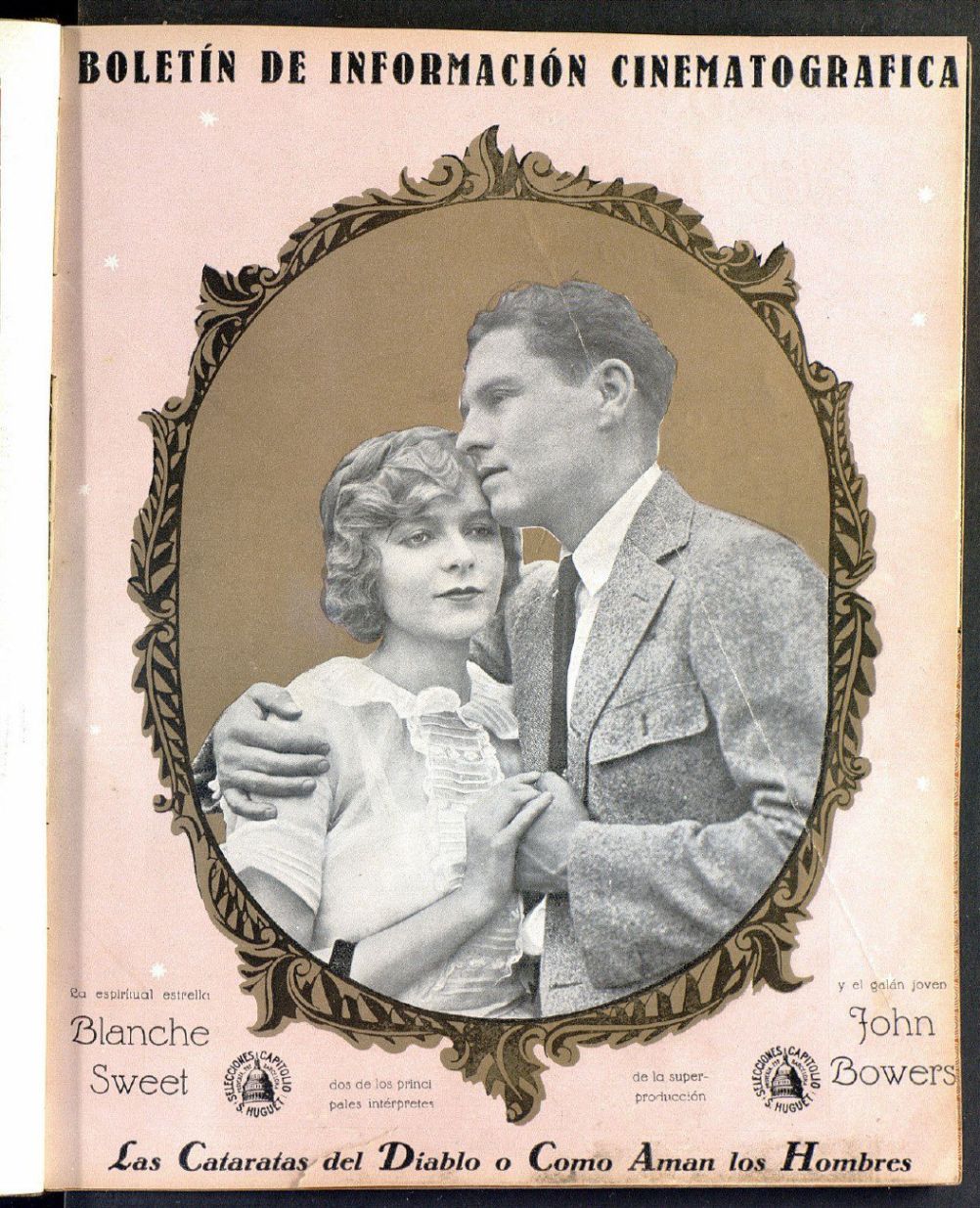 BOLETIN DE INFORMACION CINEMATOGRAFICA magazine side cover Issue 25  October 1924