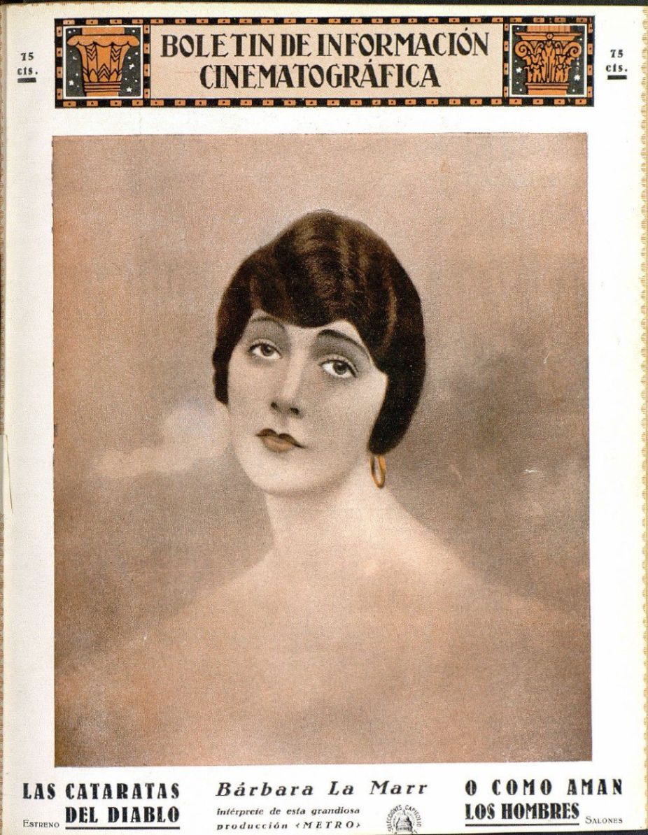 BOLETIN DE INFORMACION CINEMATOGRAFICA magazine side cover Issue 26  November 1924