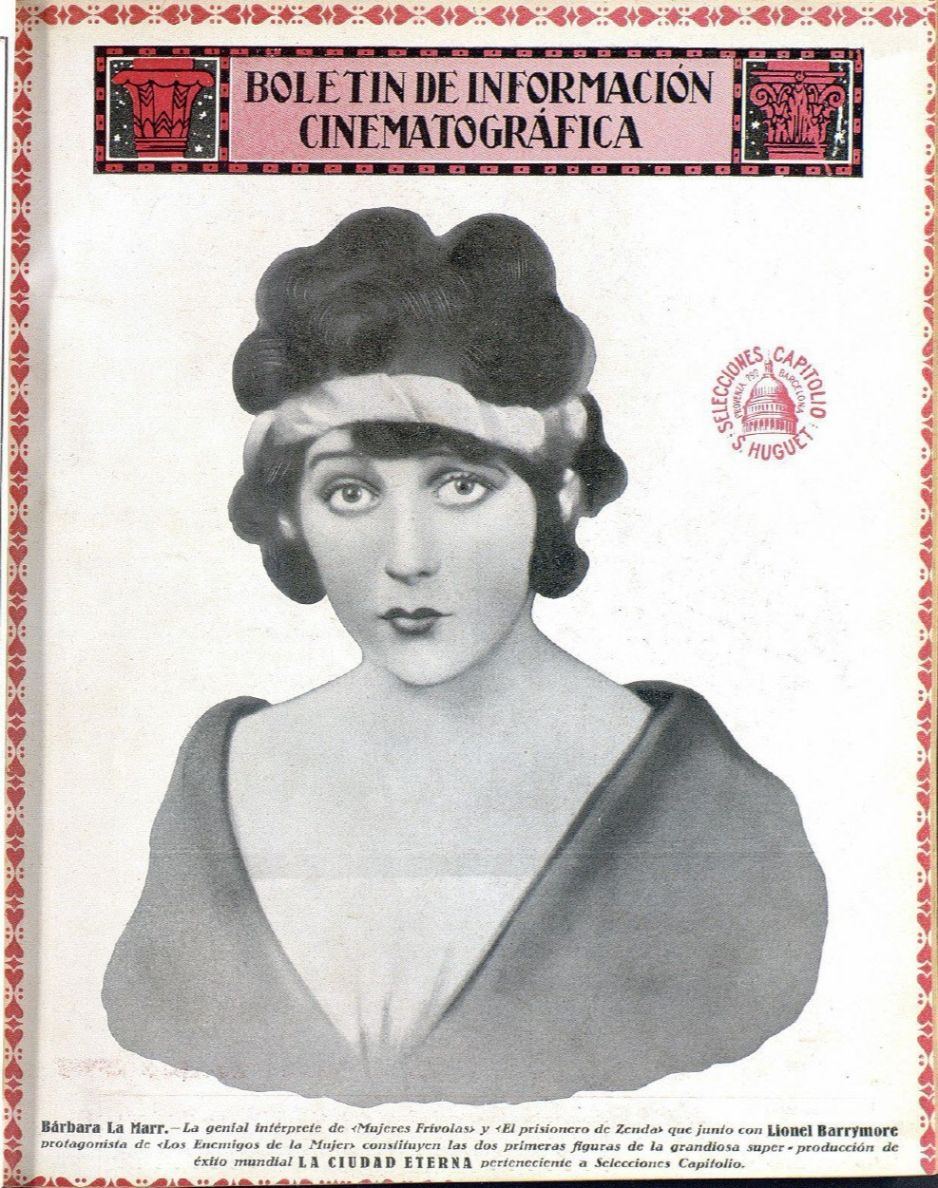 BOLETIN DE INFORMACION CINEMATOGRAFICA magazine side cover Issue 30-31  March/April 1925