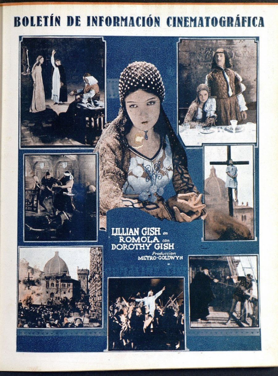 BOLETIN DE INFORMACION CINEMATOGRAFICA magazine side cover Issue 33-35  June/August 1925