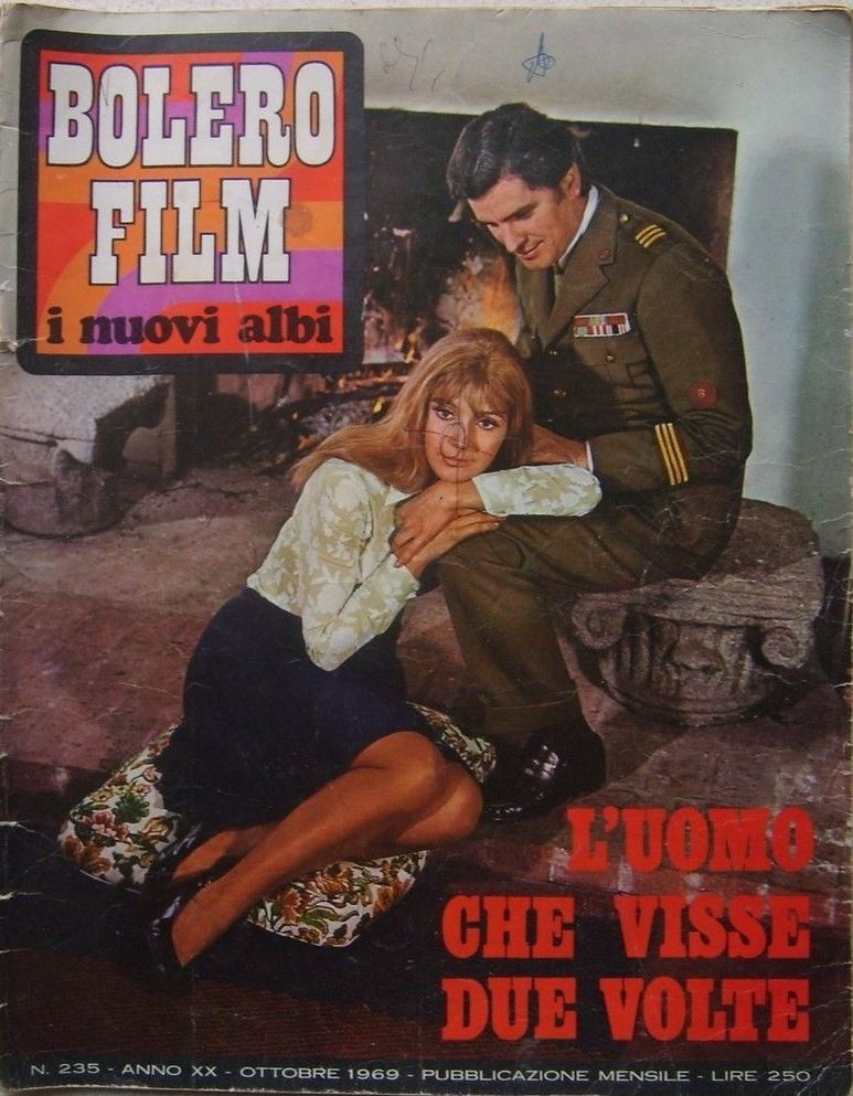 BOLERO FILM I NUOVI ALBI magazine side cover Issue 235 October 1969