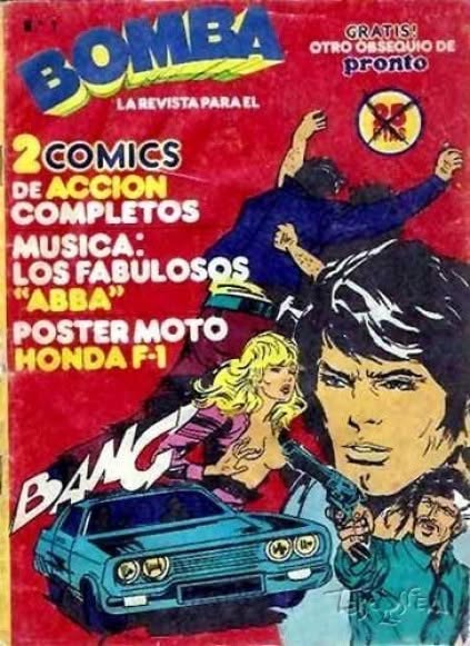 BOMBA magazine side cover Issue 1  October 1979