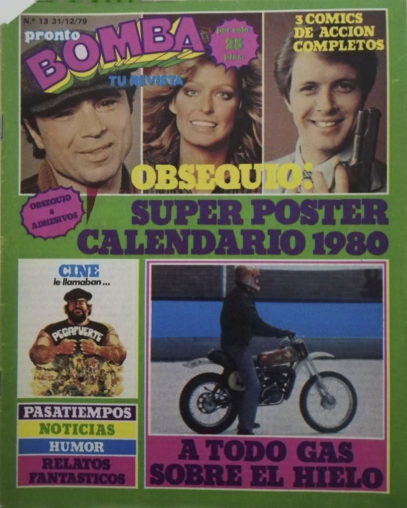 BOMBA magazine side cover Issue 13  December 1979