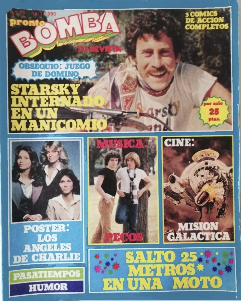 BOMBA magazine side cover Issue 15  January 1980